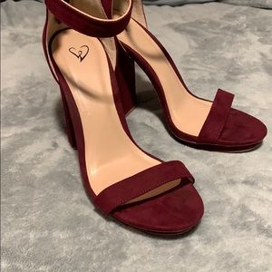 Burgundy Heels